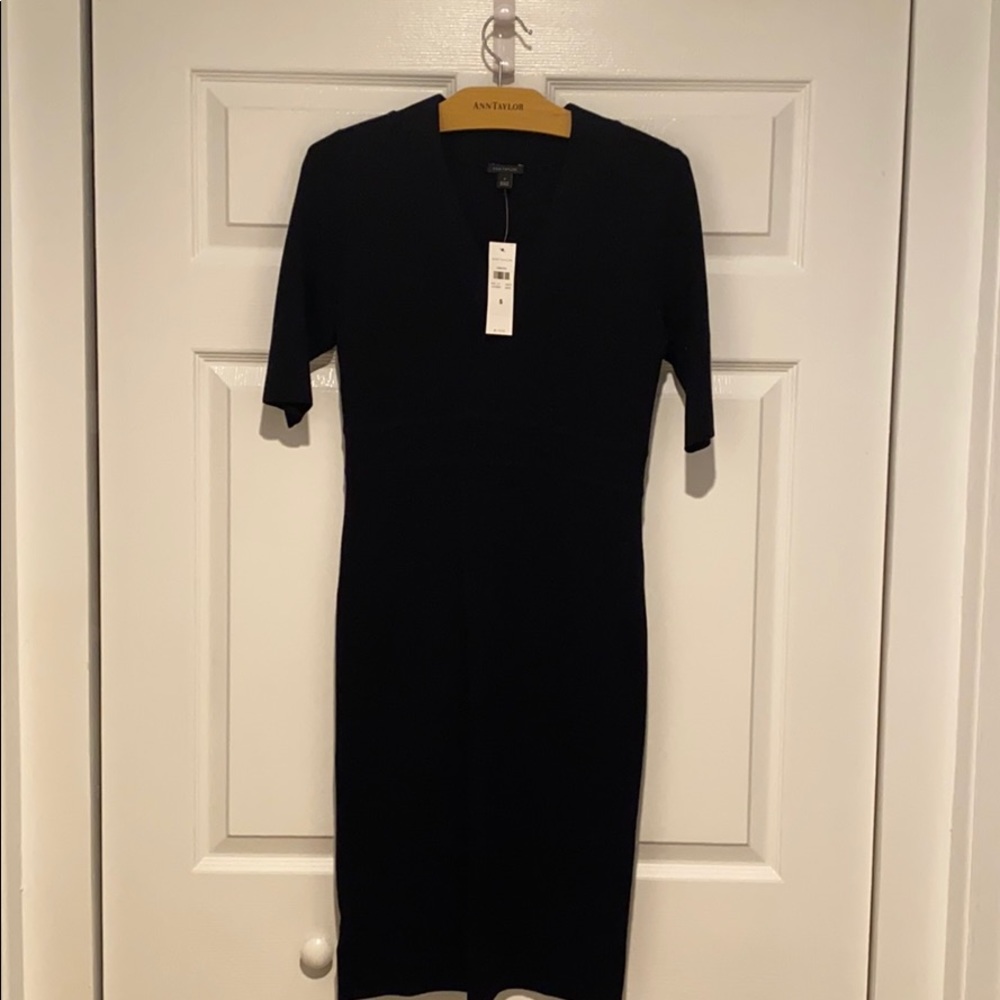 Ann Taylor Black Sweater Dress